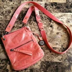 The SAK mini convertible crossbody leather bag